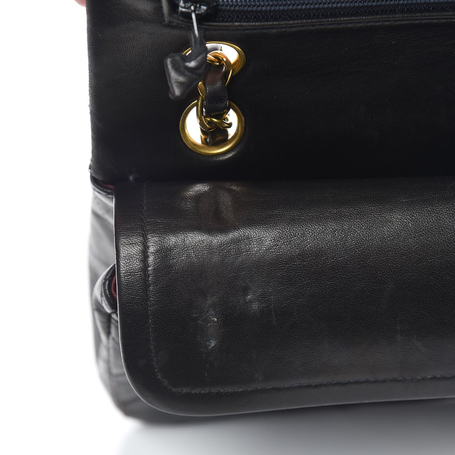 Chanel Lambskin Quilted Small Double Flap Black 13 of 15