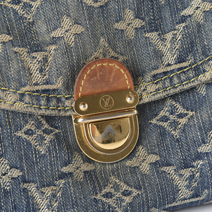 Louis Vuitton Monogram Denim Mini Pleaty Blue 8 of 9