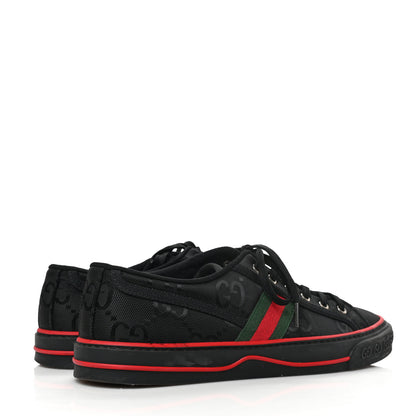 Gucci Econyl Nylon Web Monogram Off The Grid Mens 1977 Tennis Sneakers 10 Black 4 of 8