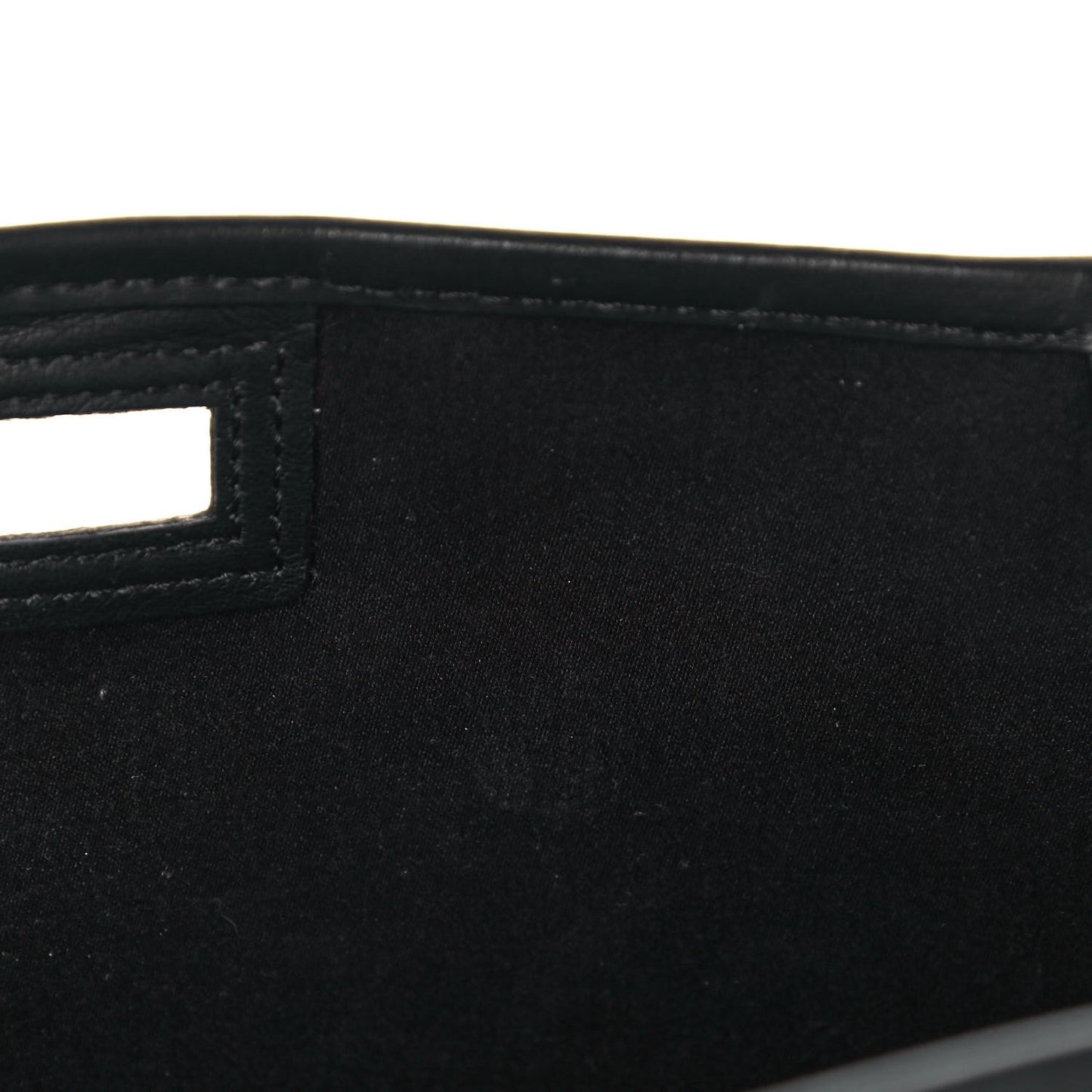 Glazed Fabric Vitello Century FF 1974 Stamp Patch Mini Peekaboo Defender Cover Mogano Panna Black