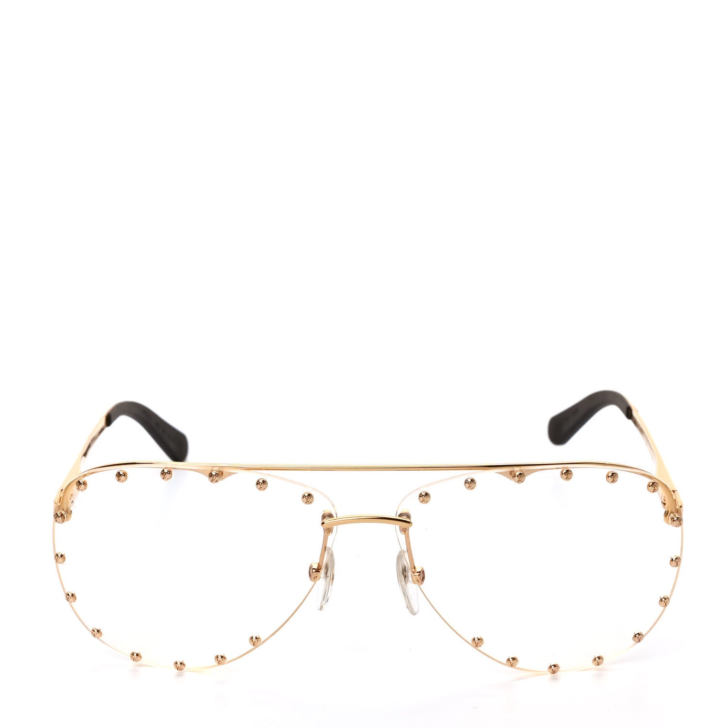 Louis Vuitton Metal The Party Aviator Anti Blue Light Sunglasses Z0997W Gold 2 of 3