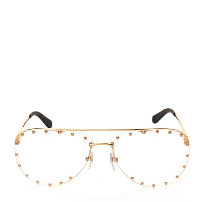 Louis Vuitton Metal The Party Aviator Anti Blue Light Sunglasses Z0997W Gold 2 of 3