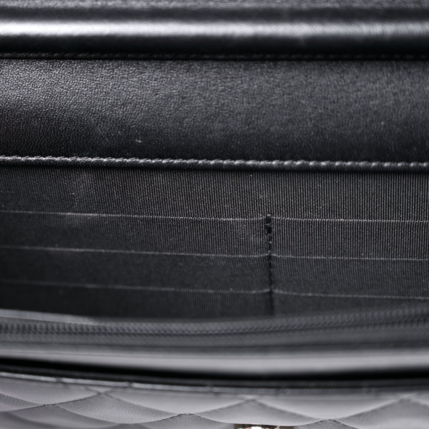 Chanel Lambskin Quilted Chain Around Wallet On Chain WOC Black 12 of 15