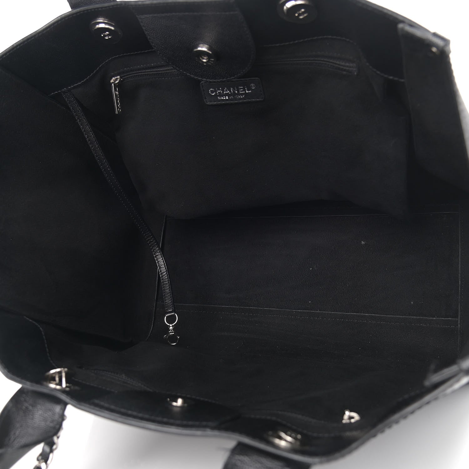 Chanel Caviar Medium Studded Deauville Tote Black 5 of 12