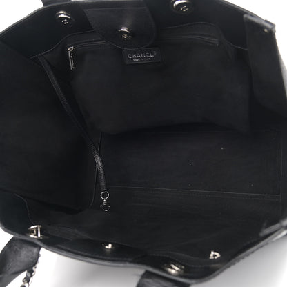 Chanel Caviar Medium Studded Deauville Tote Black 5 of 12
