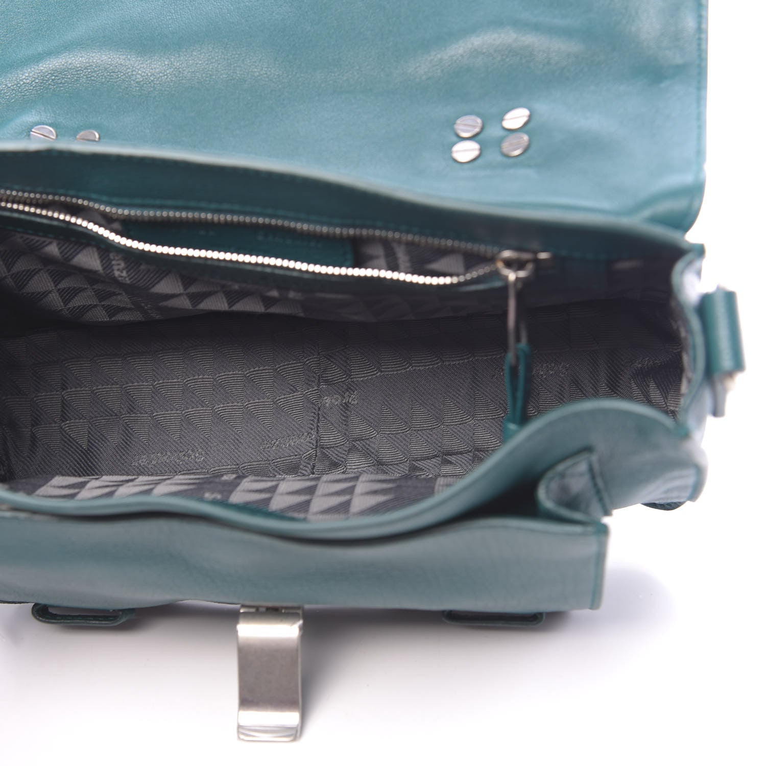 Proenza Schouler Lambskin Tiny PS1 Satchel Dark Teal 5 of 10
