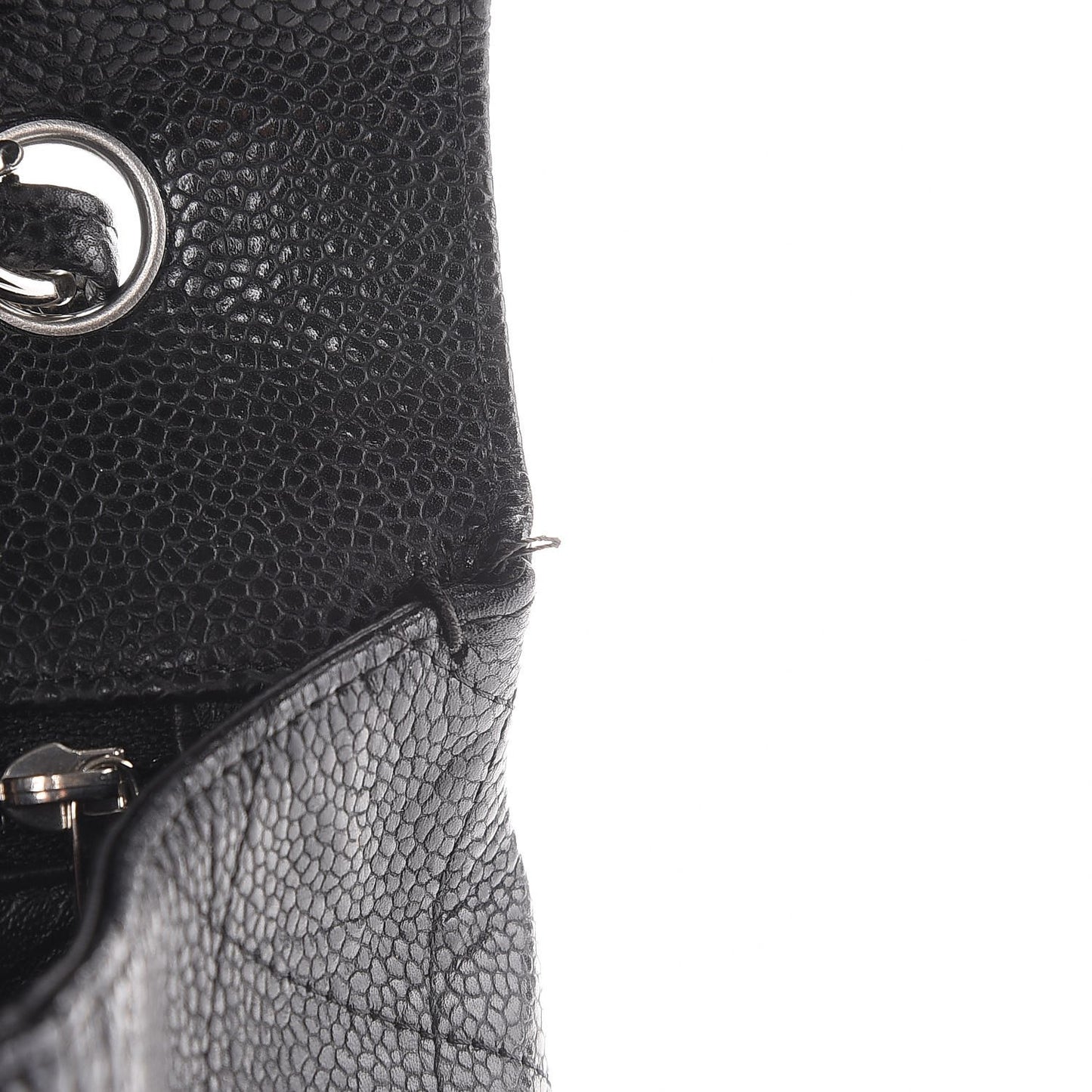 Caviar Quilted Jumbo Single Flap Black