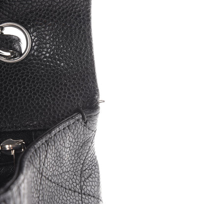 Chanel Caviar Quilted Jumbo Single Flap Black 8 of 9