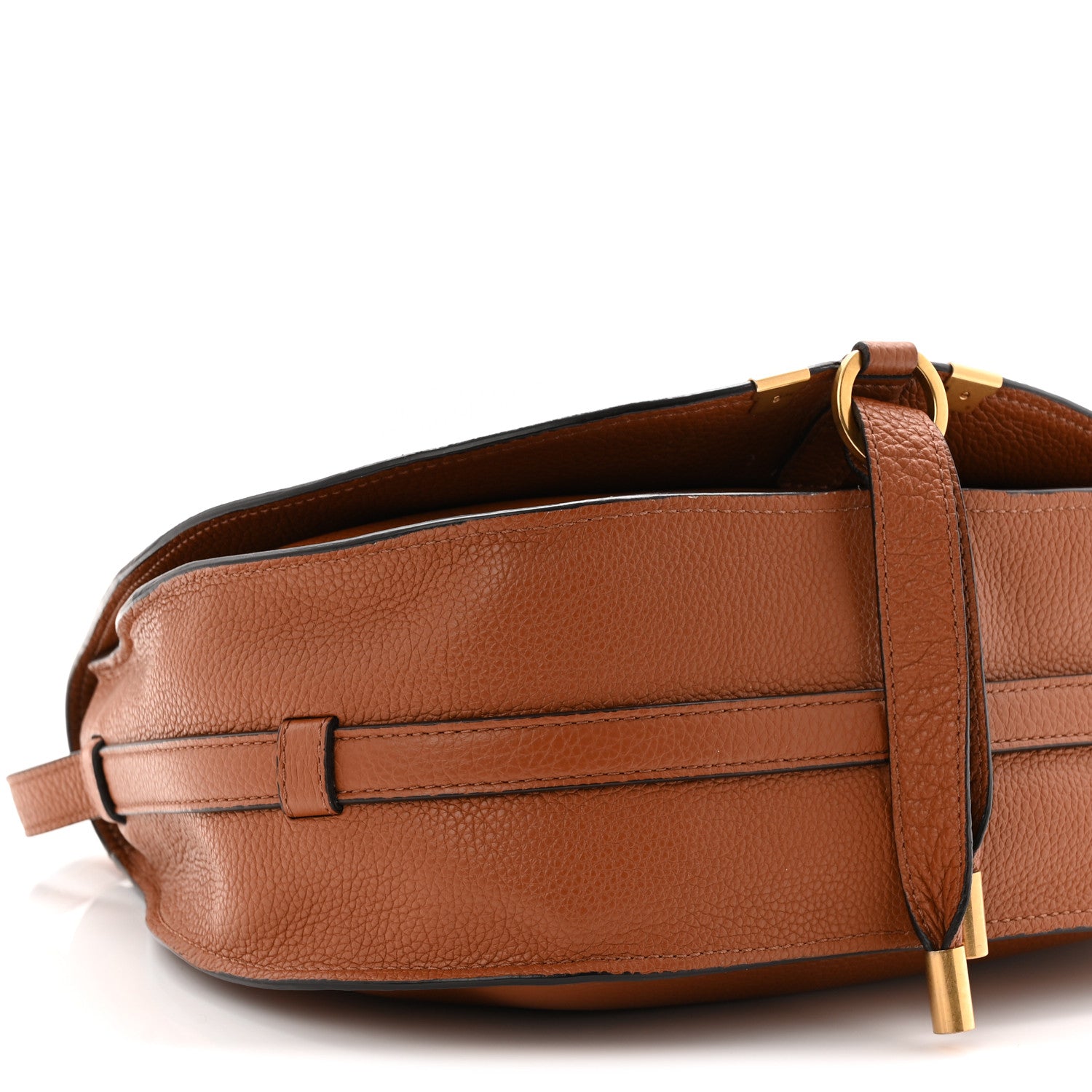 Chloe Calfskin Medium Marcie Round Crossbody Bag Tan 18 of 23