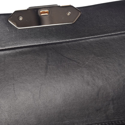 Chanel Lambskin Quilted Retro Label Clutch Black 9 of 16