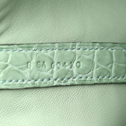 Hermes Matte Alligator Picotin Lock 18 Vert D Eau Vert D'Eau 7 of 10