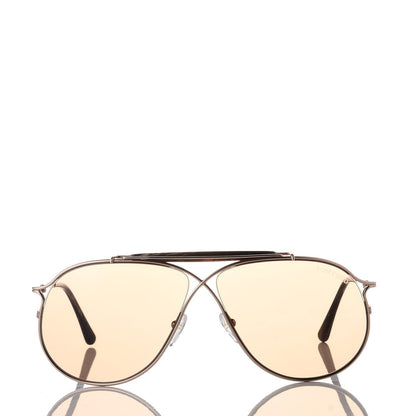 Tom Ford Tom N.6 Private Collection Aviator Sunglasses Rose Gold Brown 2 of 7