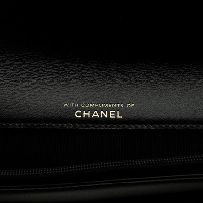 Chanel Lambskin Quilted Wallet Clutch Black 7 of 8