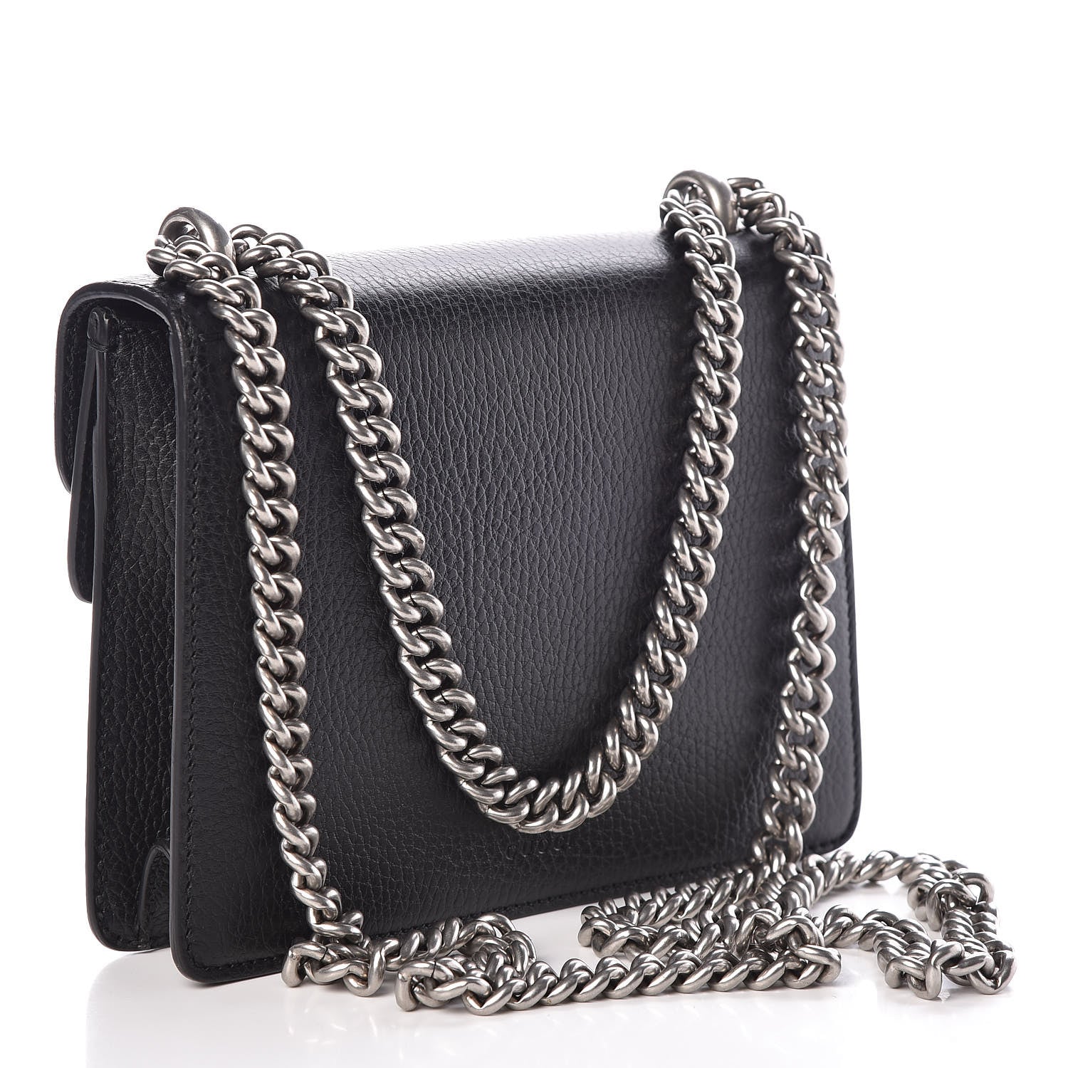 Gucci Calfskin Mini Dionysus Shoulder Bag Black 3 of 9