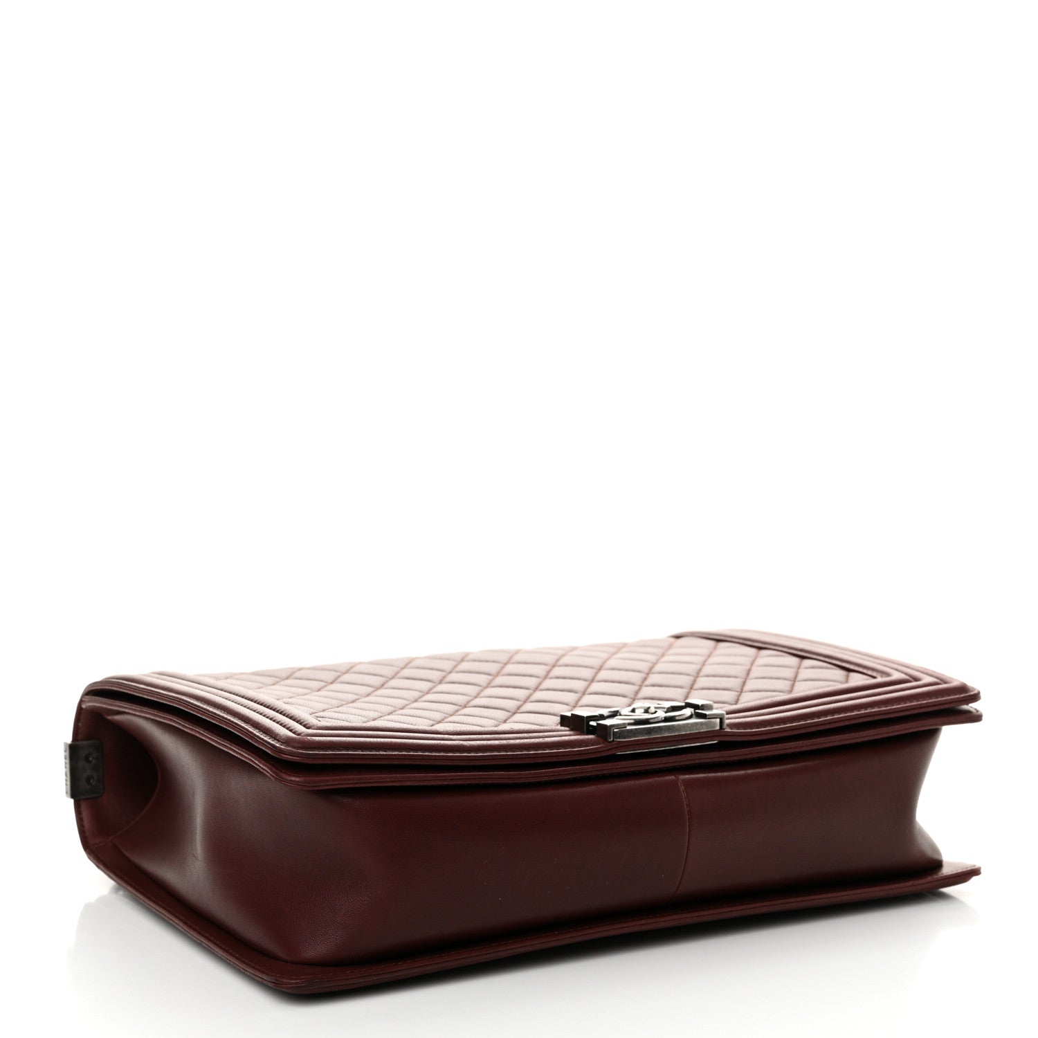 Chanel Lambskin Quilted Large Boy Flap Dark Red 4 of 15