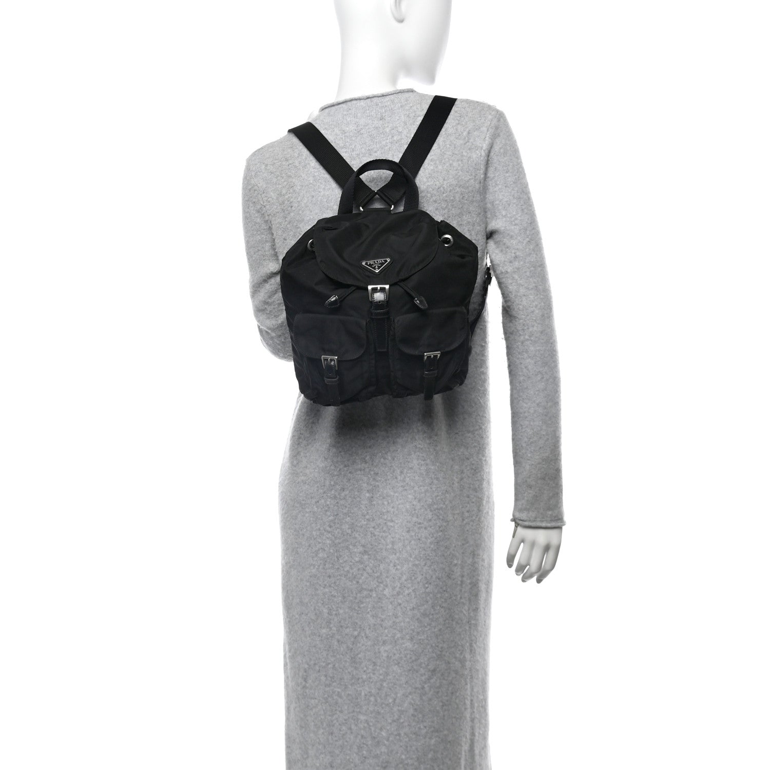 Prada Tessuto Nylon Vela Small Backpack Black 3 of 10