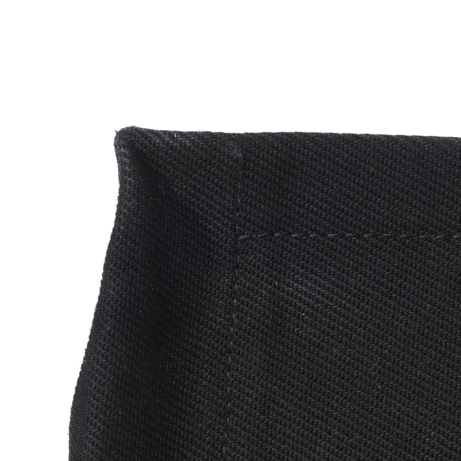 Saint Laurent Linen Calfskin Rive Gauche Tote Black 10 of 20
