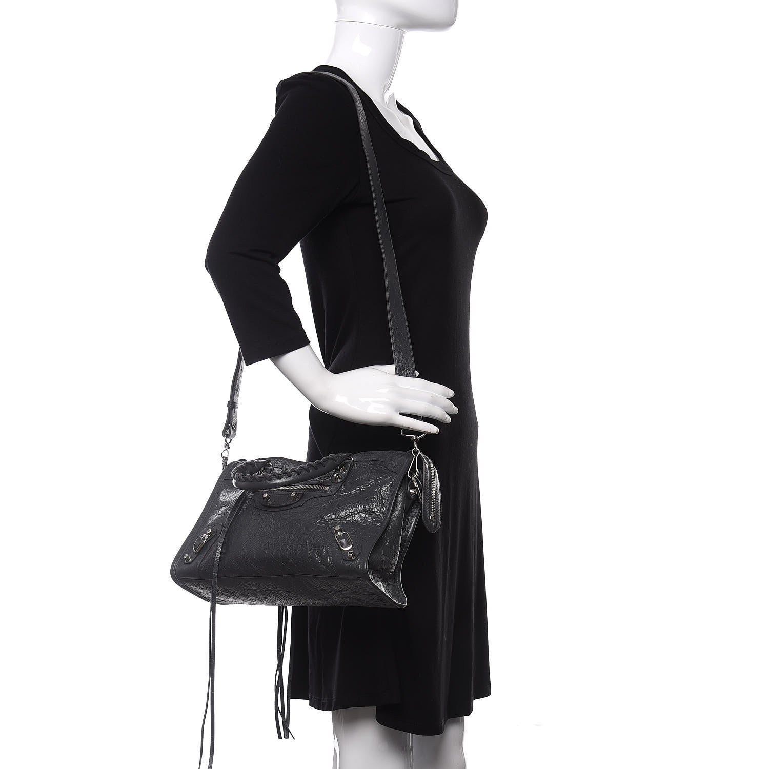 Balenciaga Agneau Classic Silver Hardware S City Gris Fossile 4 of 10