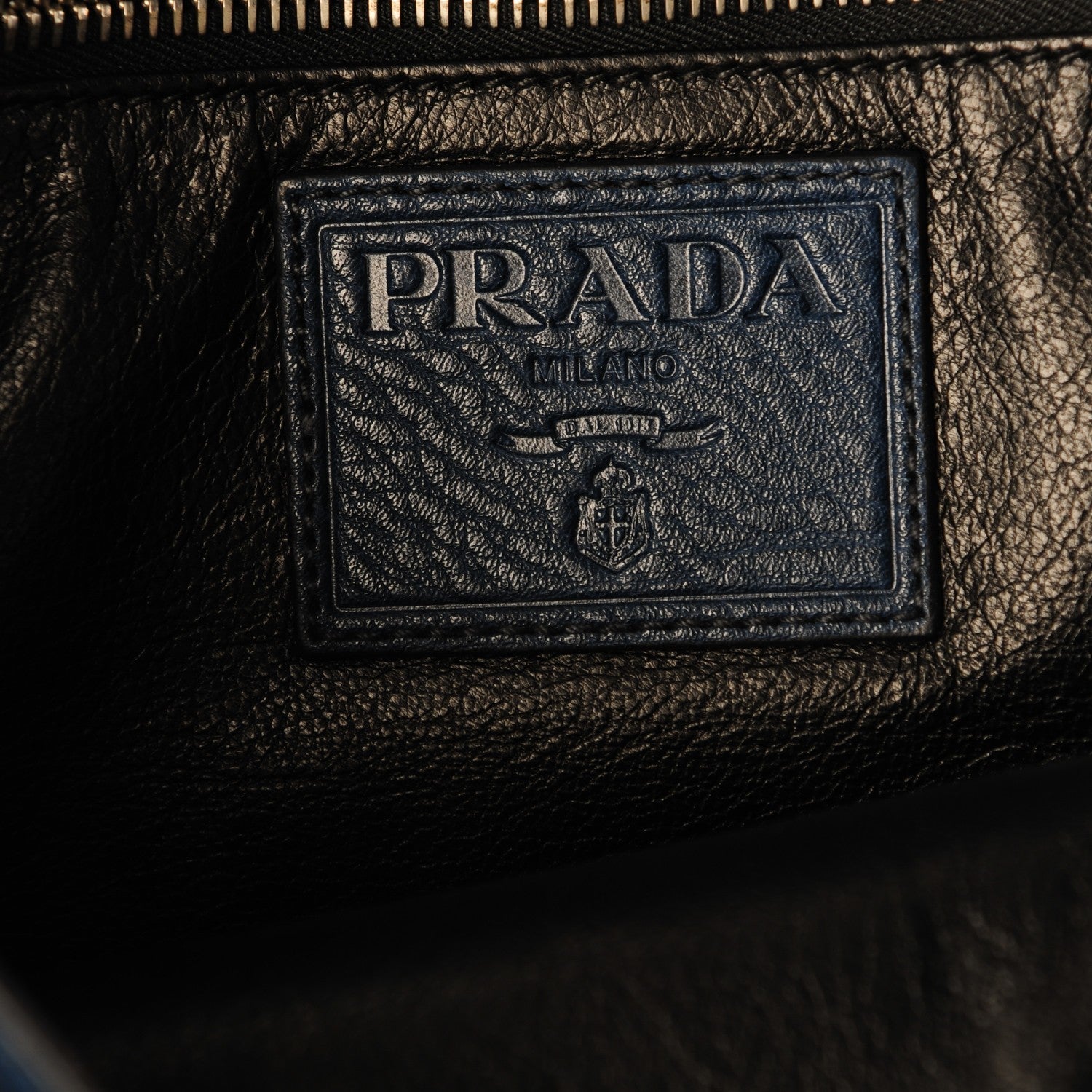 Prada Vitello Daino Attache Portfolio Case Bleuette 6 of 7