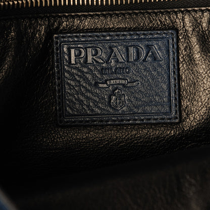 Prada Vitello Daino Attache Portfolio Case Bleuette 6 of 7
