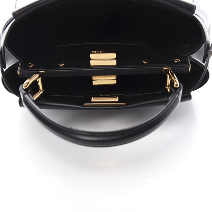 Fendi Nappa Mini Peekaboo Iconic Satchel Black 6 of 12