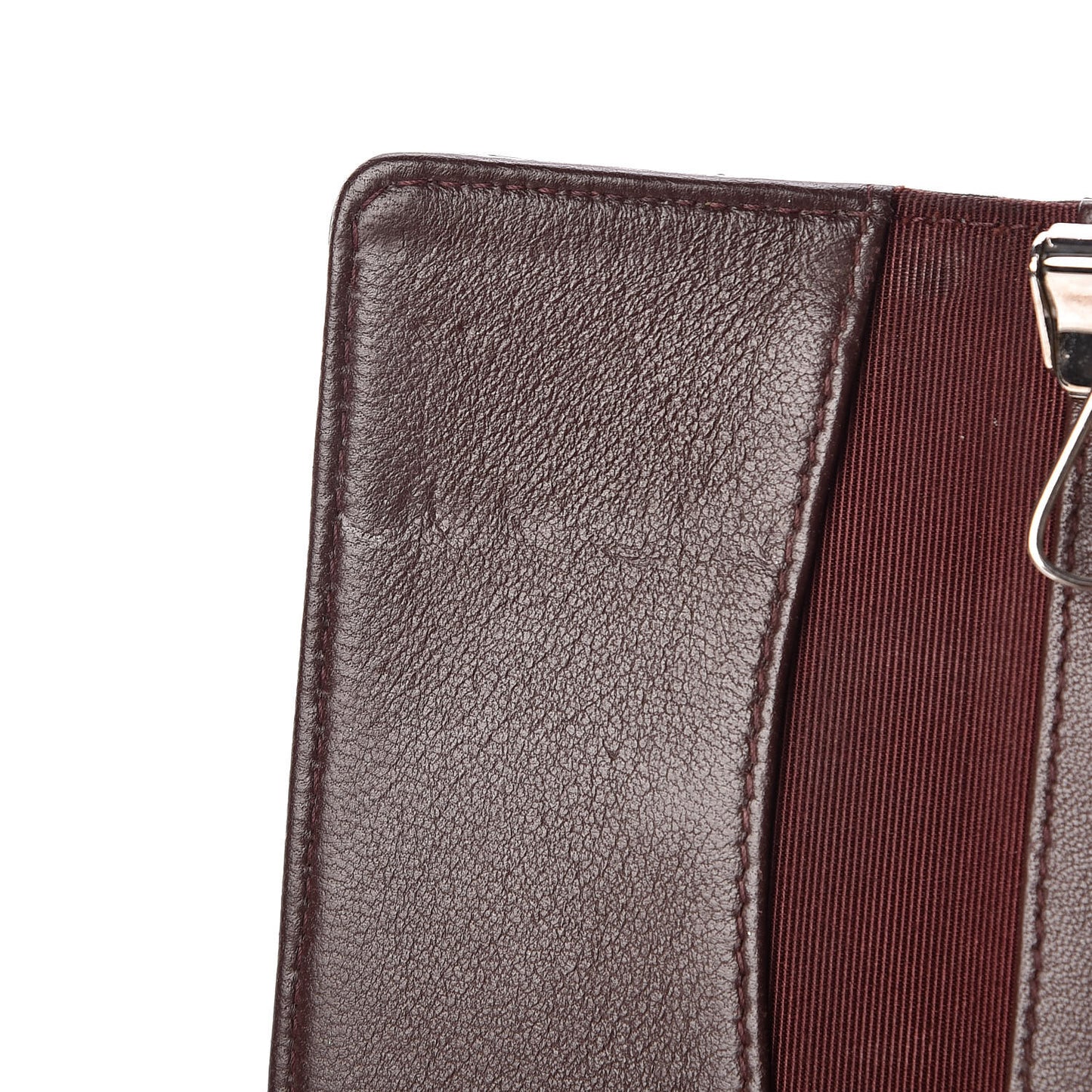 Lambskin Quilted 6 Key Holder Black