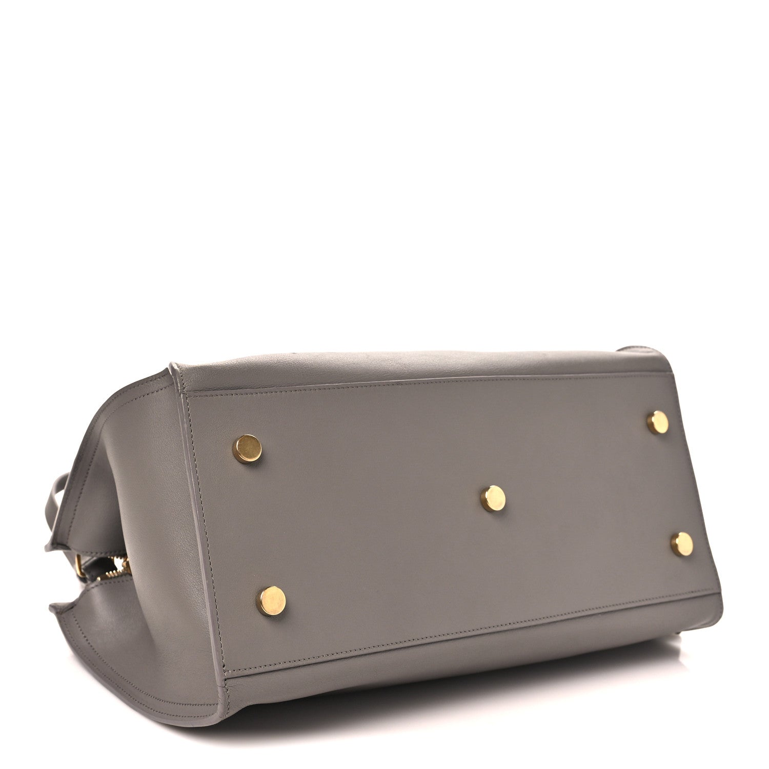 Saint Laurent Calfskin Small Monogram Cabas Fog 4 of 10