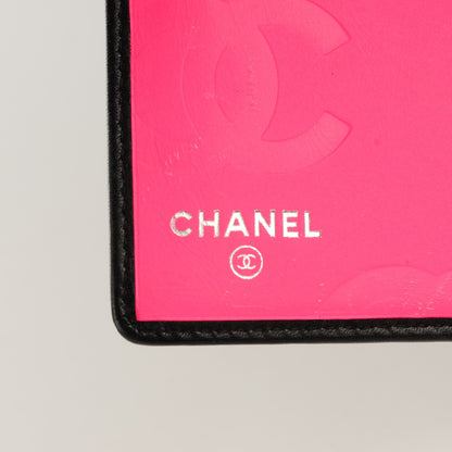 Chanel Calfskin Quilted Cambon Yen Wallet Black White 6 of 8