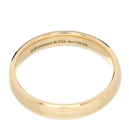 Tiffany 18K Yellow Gold 4mm Forever Wedding Band Ring 58 8.5 4 of 4
