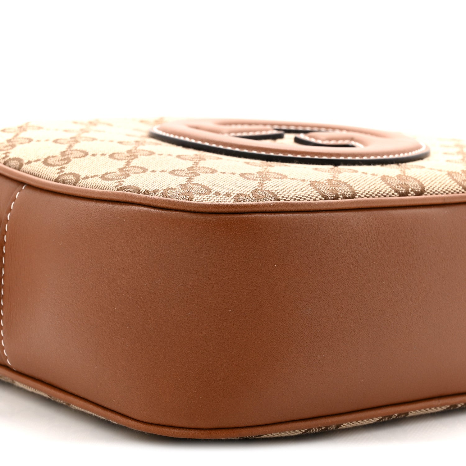 Gucci GG Supreme Calfskin Mini Blondie Bag Beige Ebony Sundial 9 of 11