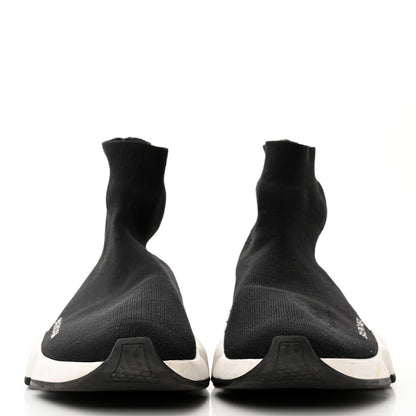 Balenciaga Technical 3D Recycled Knit Womens Speed Sneakers 40 Black White 2 of 13