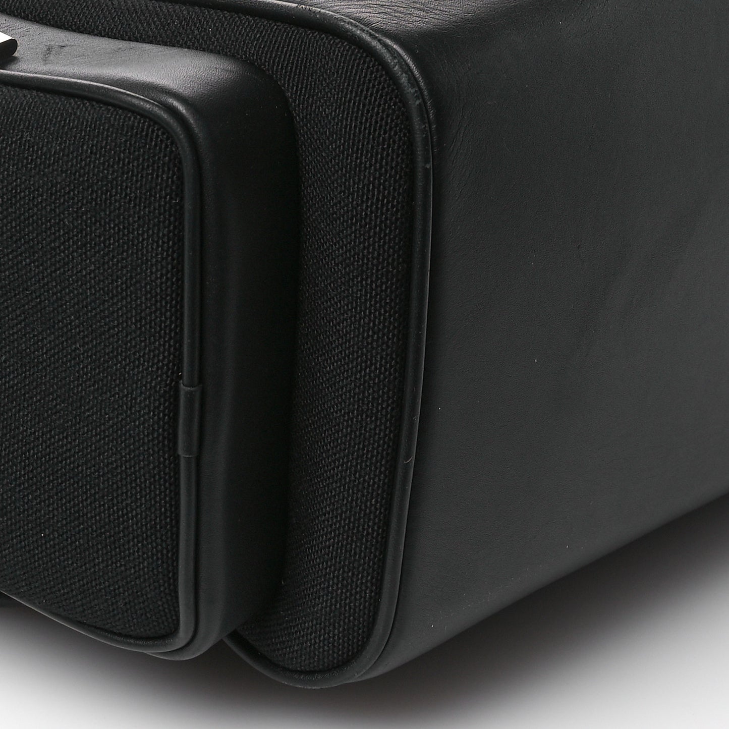 Canvas Calfskin Never Still Large Backpack Black