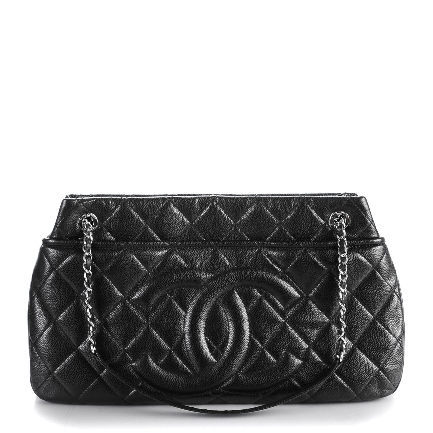 Caviar Quilted CC Timeless Soft Tote Black