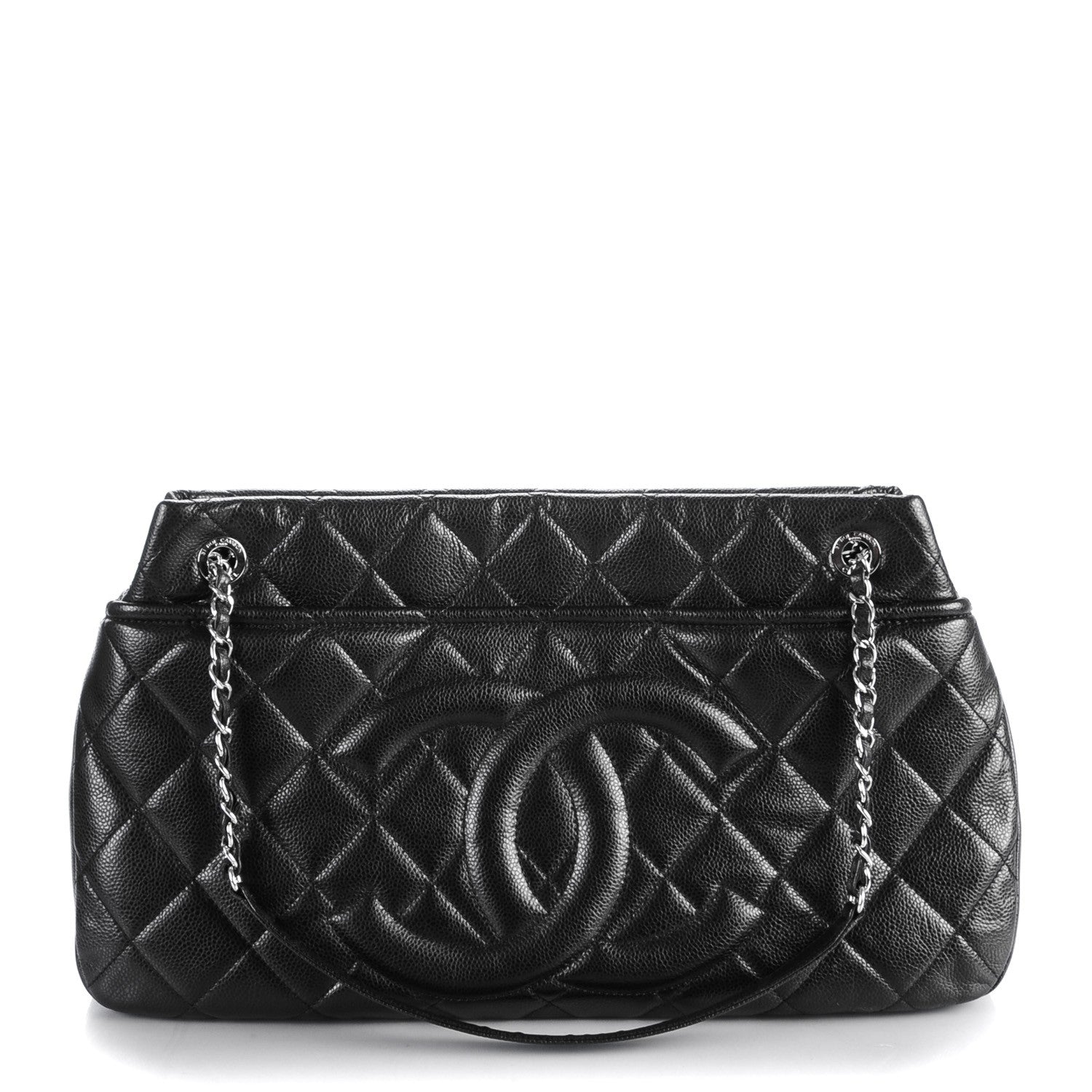 Chanel Caviar Quilted CC Timeless Soft Tote Black 1 of 7