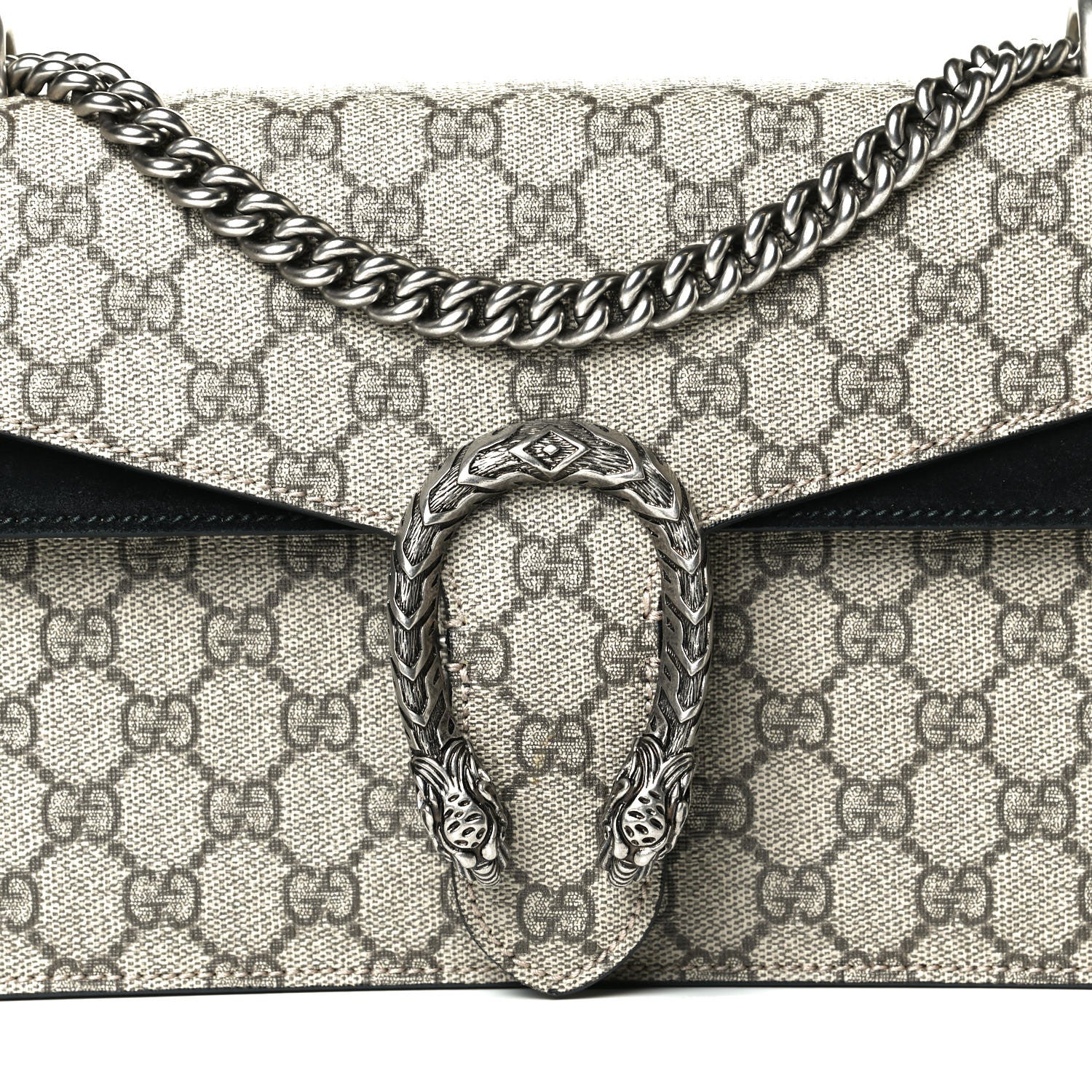 Gucci GG Supreme Monogram Small Dionysus Shoulder Bag Black 9 of 12