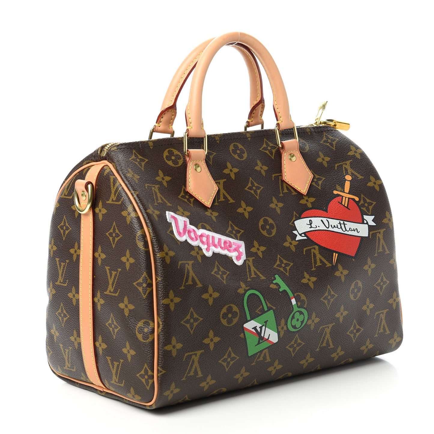 Monogram Patches Speedy Bandouliere 30