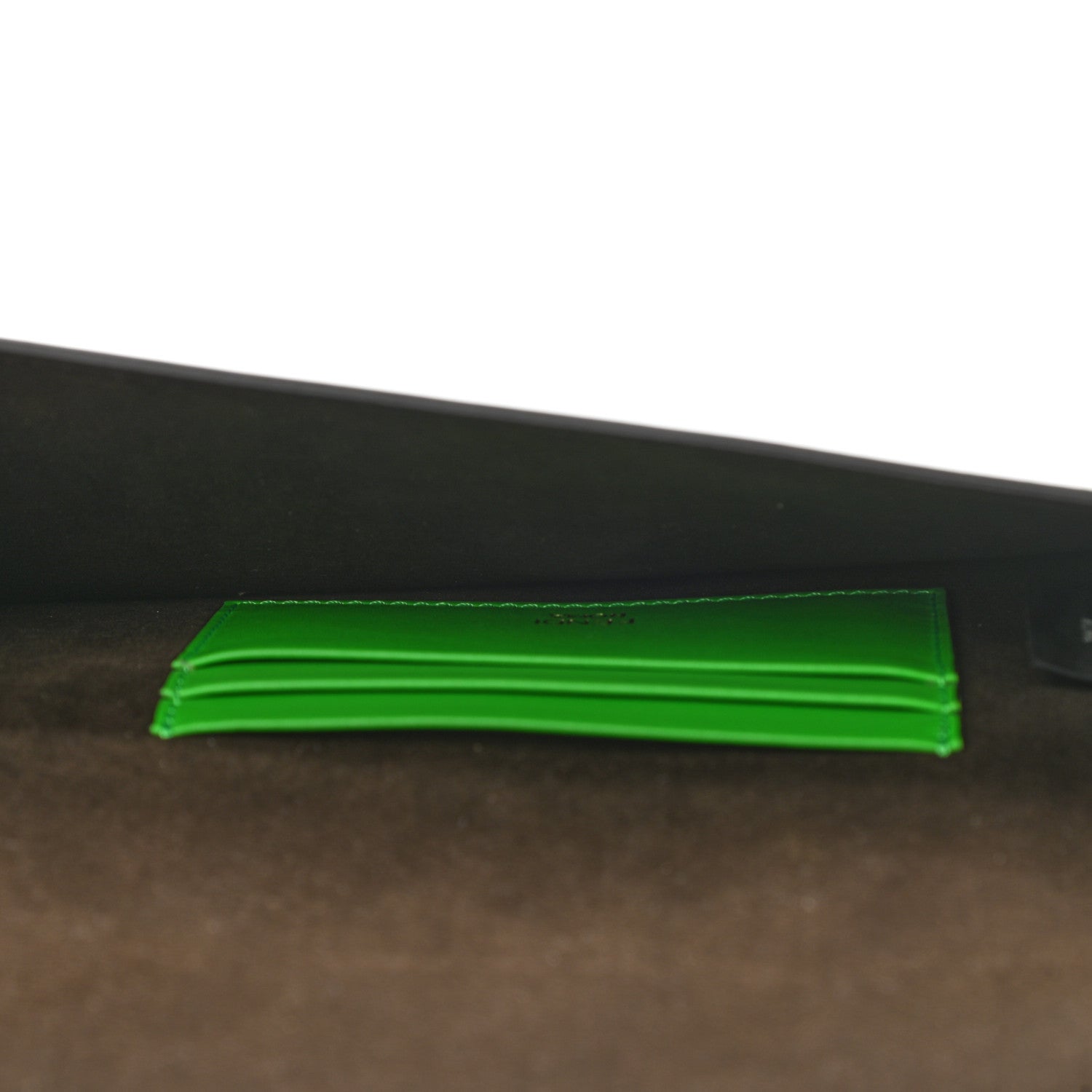 Fendi Vitello King Mini Flat Baguette Tomatillo 4 of 12