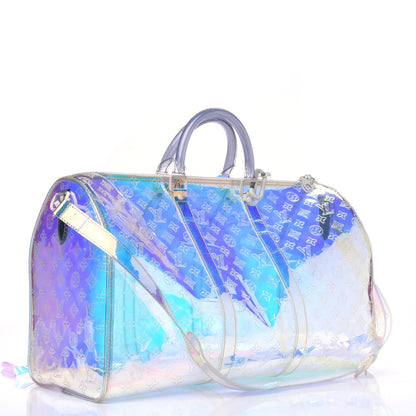 Louis Vuitton PVC Monogram Keepall Bandouliere 50 Iridescent Prism 2 of 4