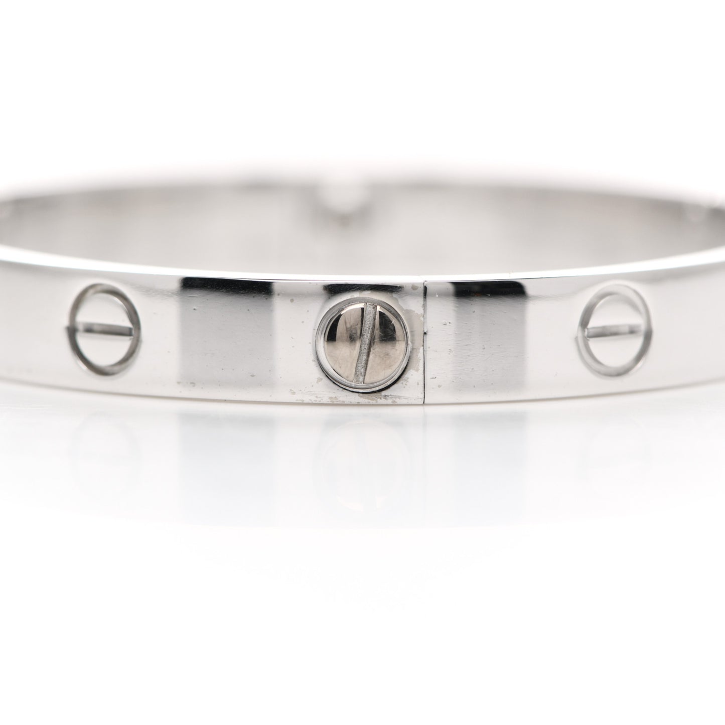 18K White Gold LOVE Bracelet 16