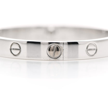 Cartier 18K White Gold LOVE Bracelet 16 6 of 6