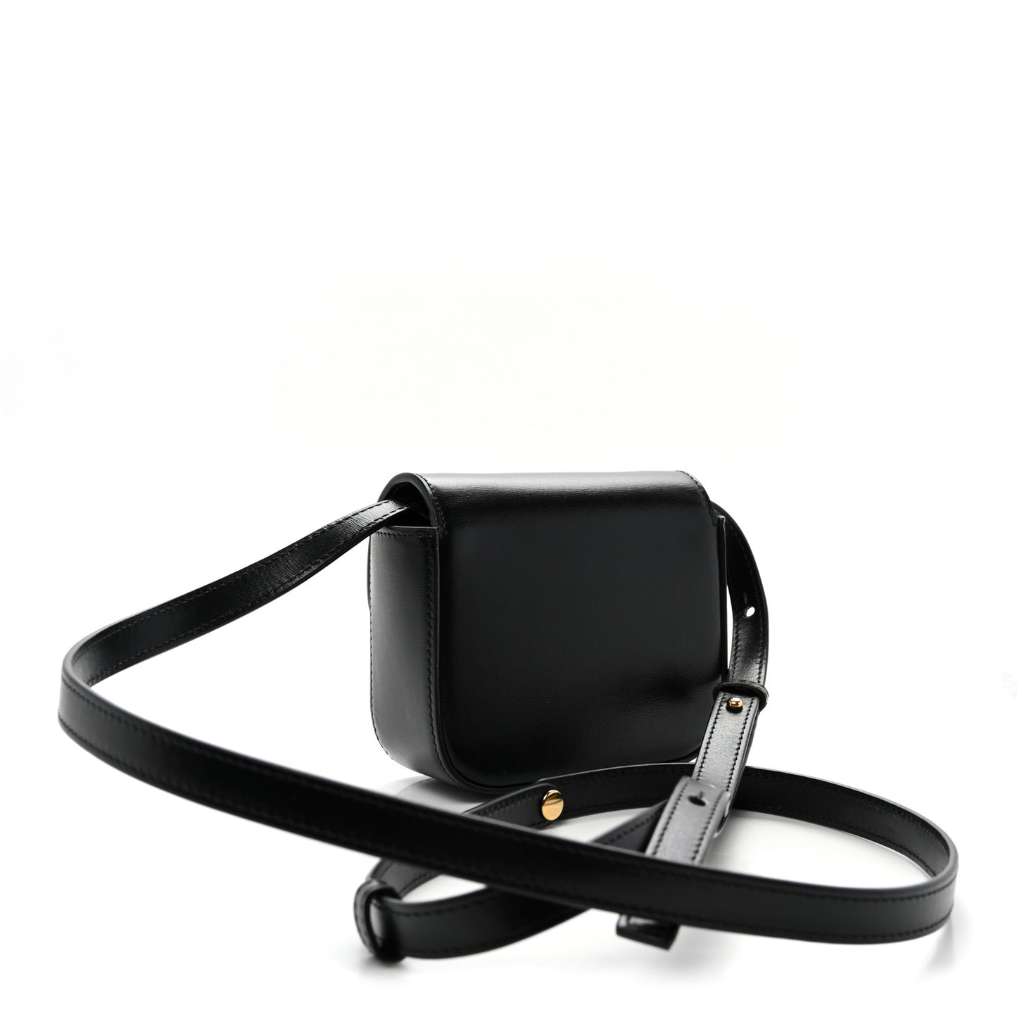 Shiny Calfskin Mini Triomphe Black
