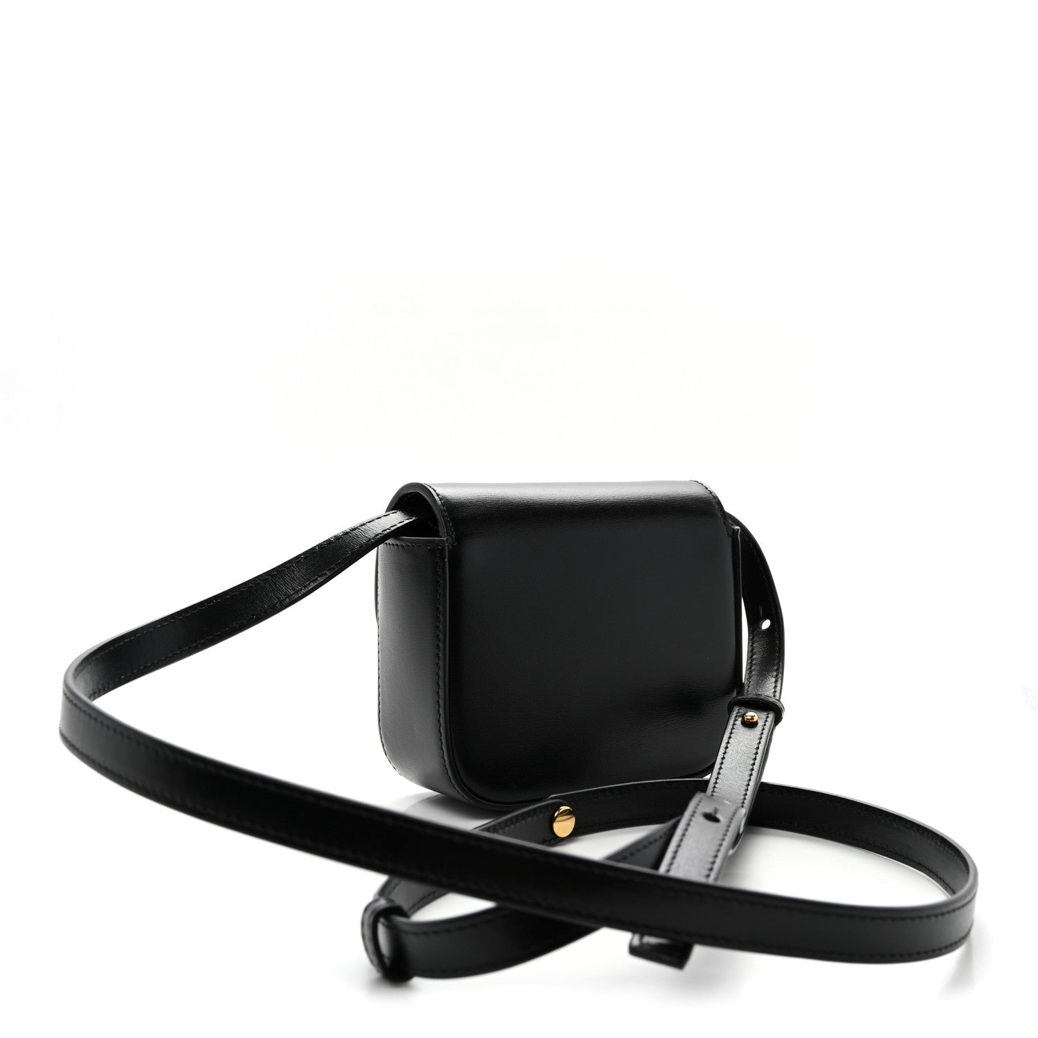 Celine Shiny Calfskin Mini Triomphe Black 3 of 9