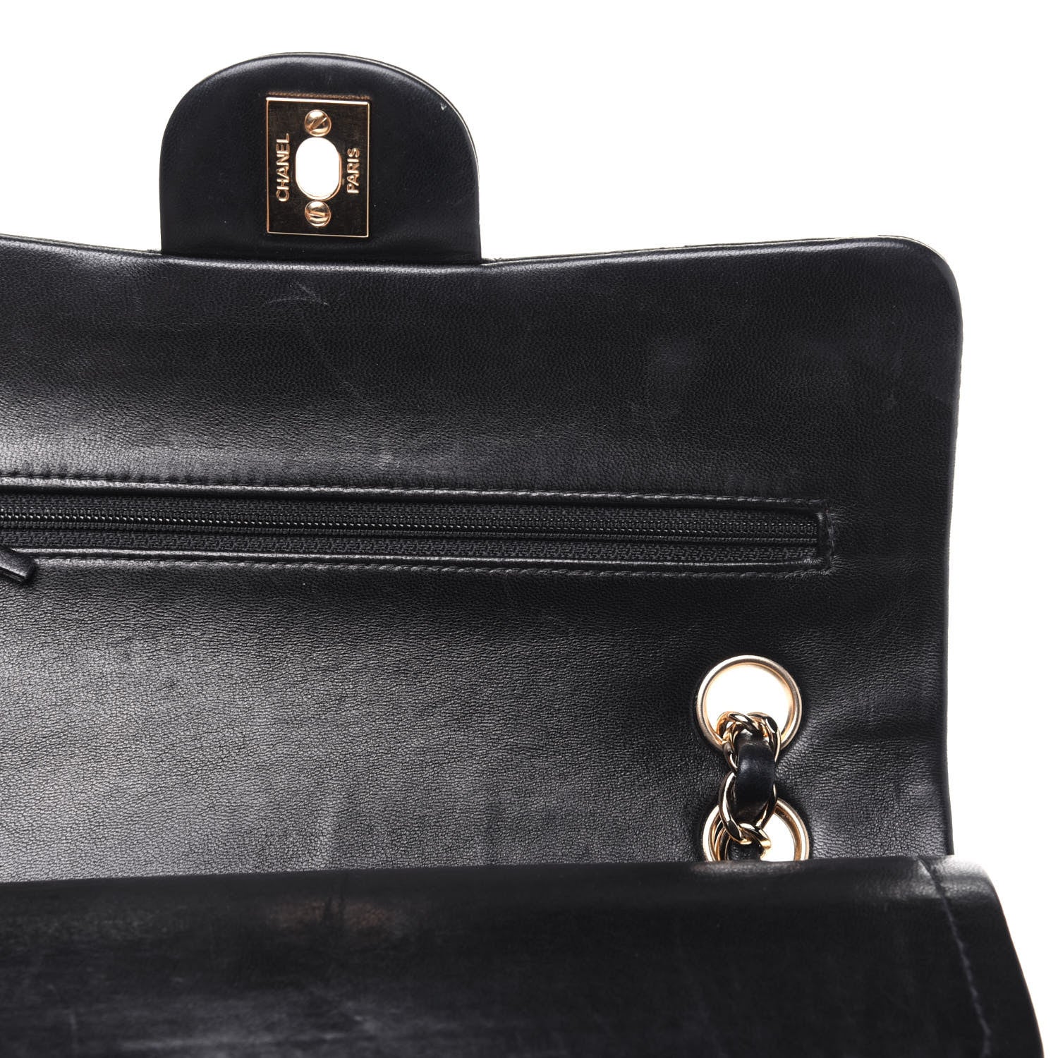 Chanel Lambskin Quilted Small Double Flap Black 8 of 18