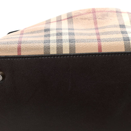 Burberry Haymarket Check Thornley Satchel Chocolate 13 of 13