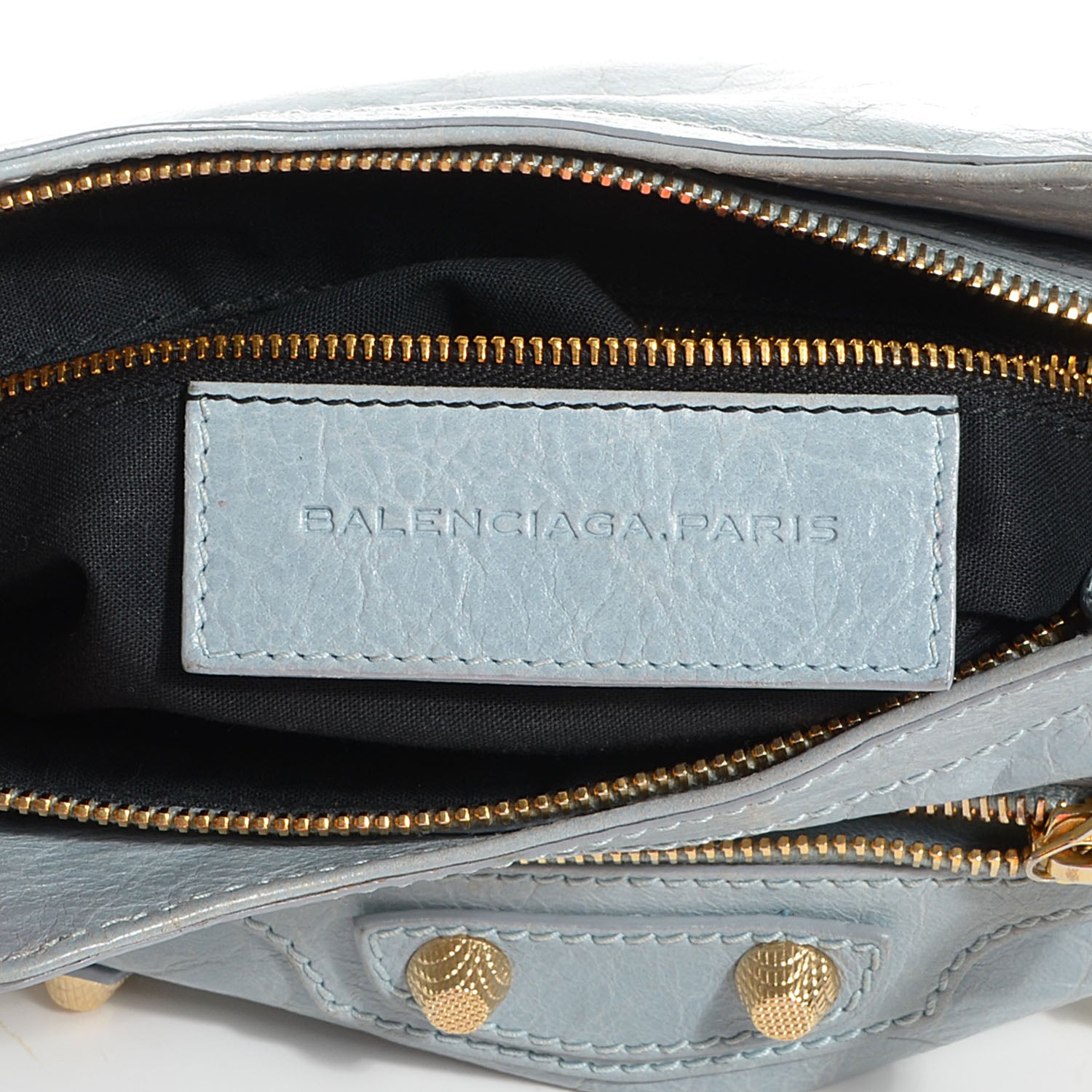 Balenciaga Agneau Giant 12 Gold Hardware Hip Bleu Acier 7 of 11