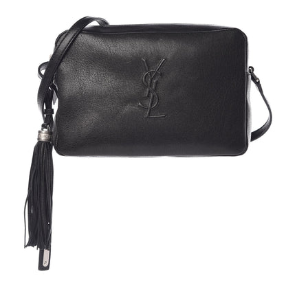 Saint Laurent Lambskin Monogram Small Lou Camera Bag Black 1 of 7