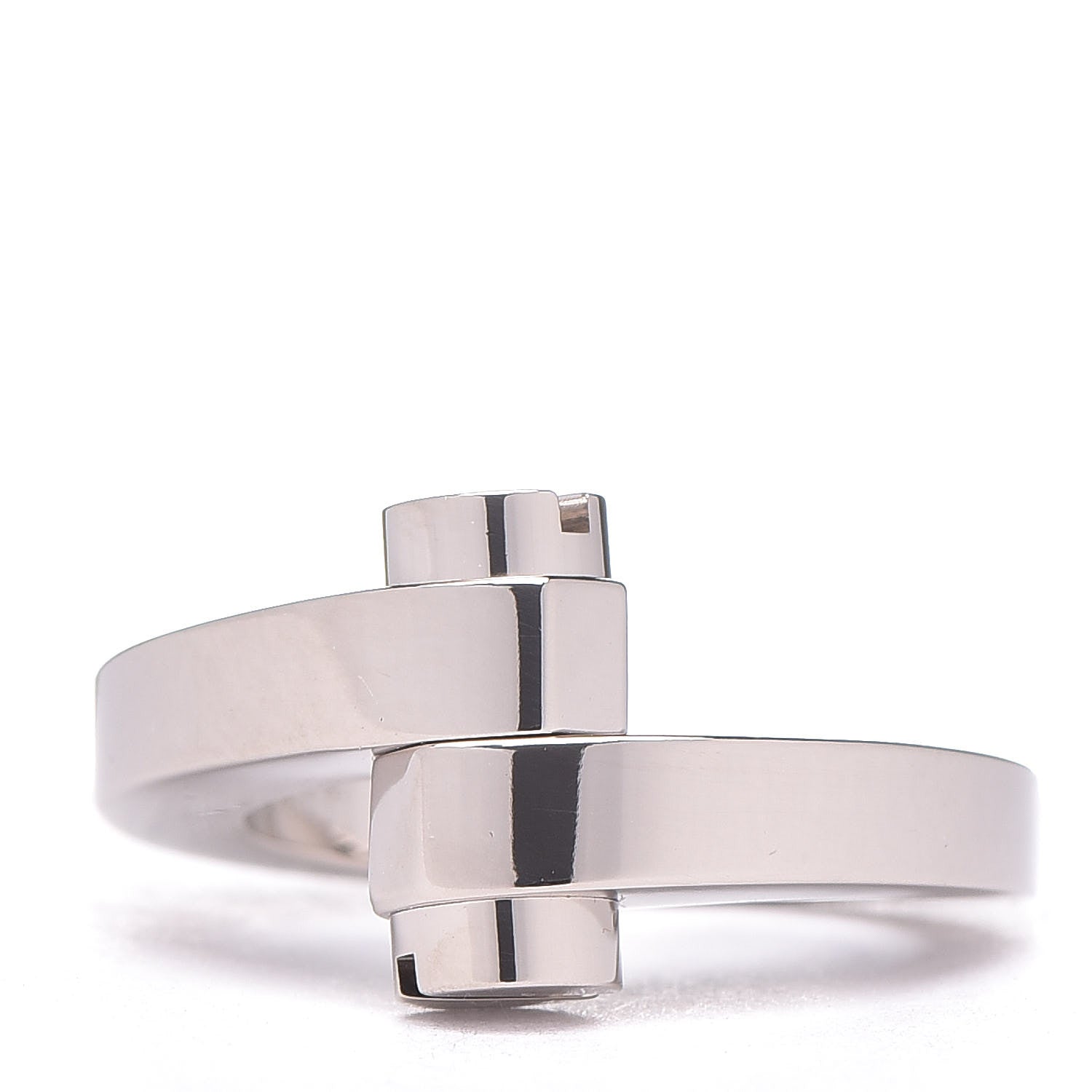Cartier 18K White Gold Menotte Ring 49 4.75 1 of 6