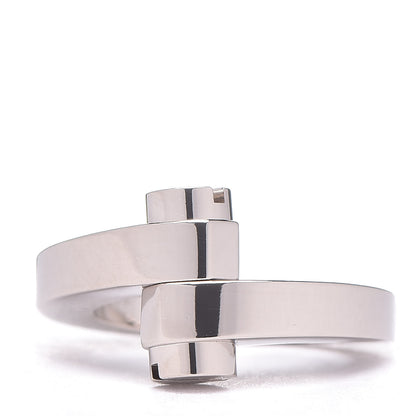 Cartier 18K White Gold Menotte Ring 49 4.75 1 of 6