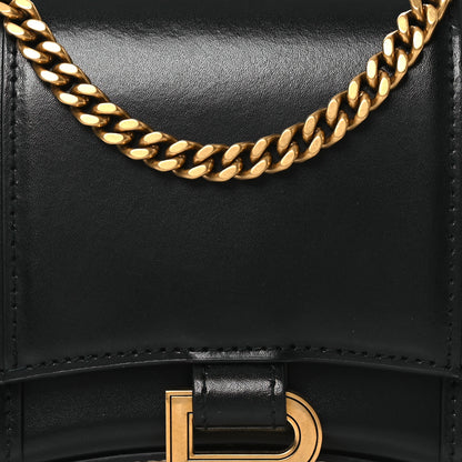 Balenciaga Shiny Box Calfskin Hourglass Chain Bag Black 9 of 11