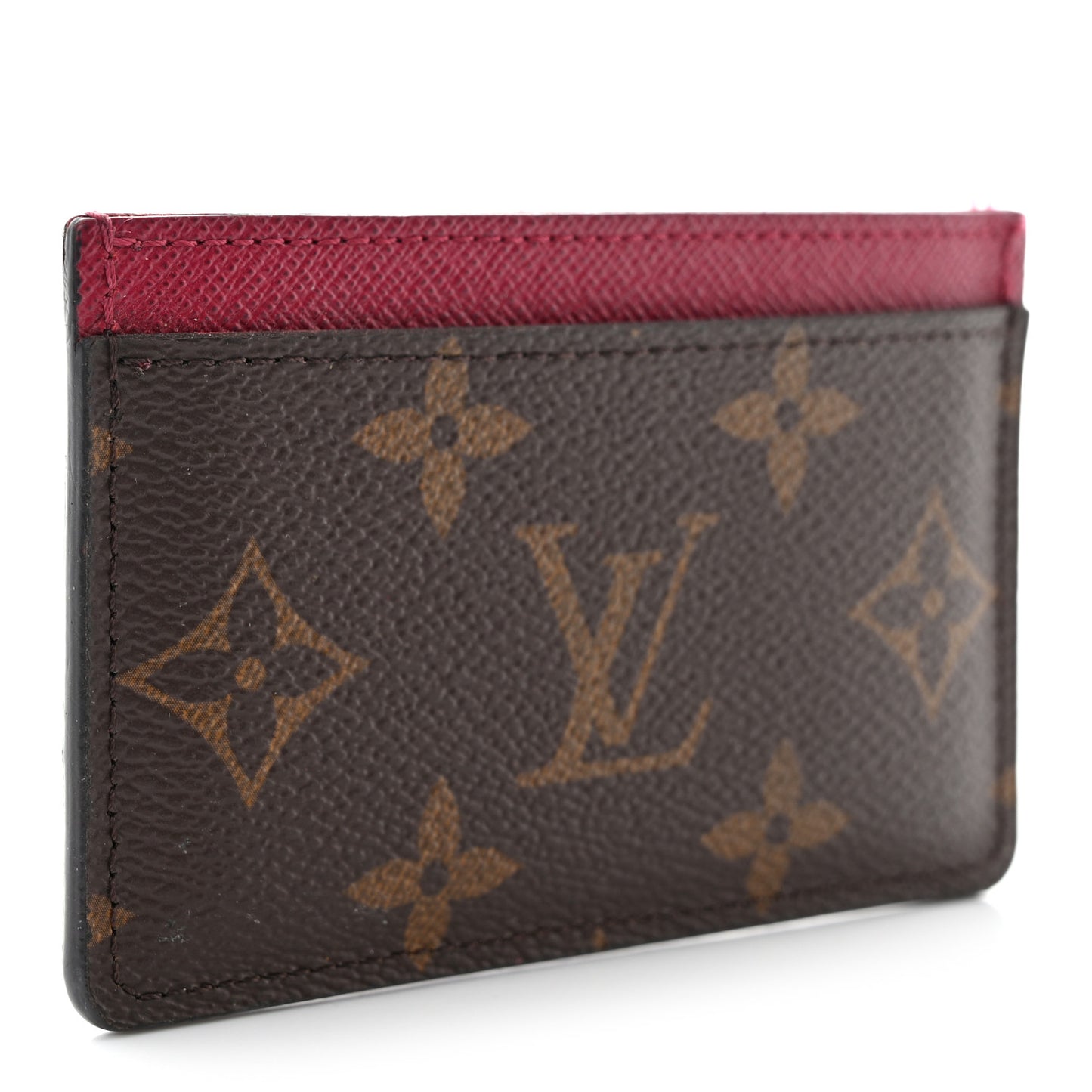 Monogram Card Holder Fuchsia